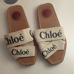 Chloé Beige and Brown Sandals